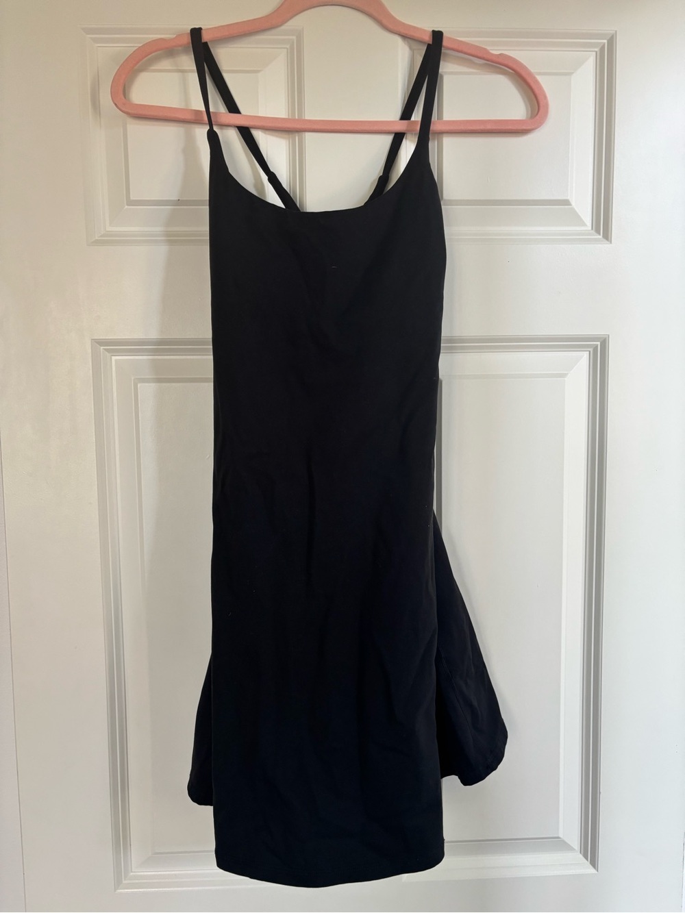 HALARA Black Double-Strap Mini Dress